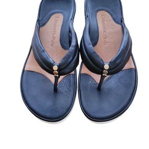 L'Amour Des Pieds Black Padded Nappa Sandal